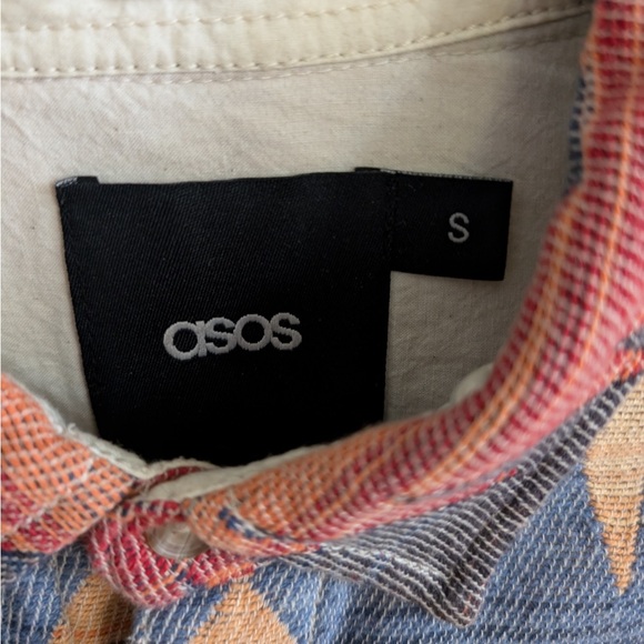 ASOS - Men’s Pattern Button Down Shirt - Picture 2 of 3